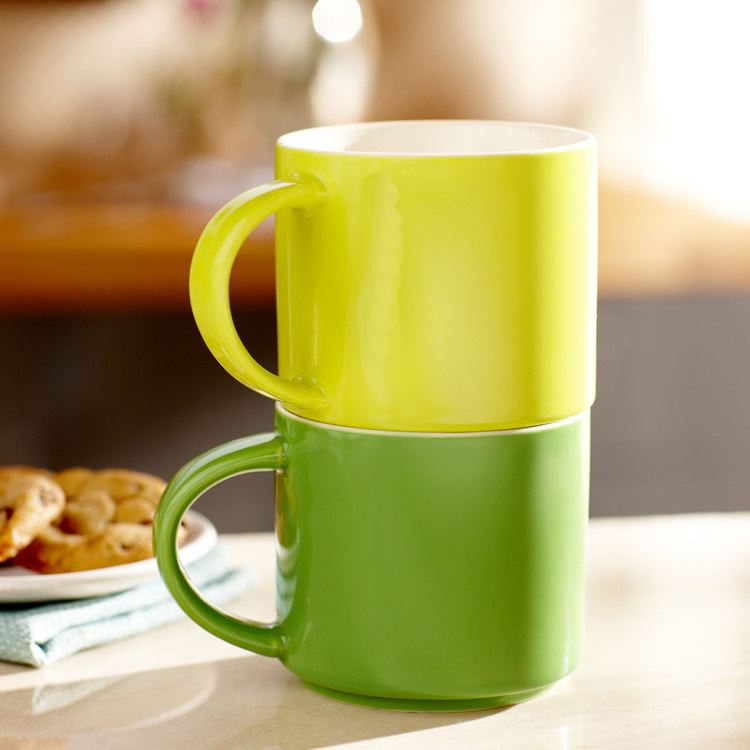 陶瓷杯創意水杯咖啡杯子多色疊馬克杯廣告禮品廠傢直銷可定製LOGO批發・進口・工廠・代買・代購