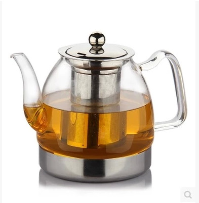 耐熱玻璃茶具 煮茶壺 養生壺 不銹鋼底過濾泡花茶壺 電陶磁爐專用批發・進口・工廠・代買・代購