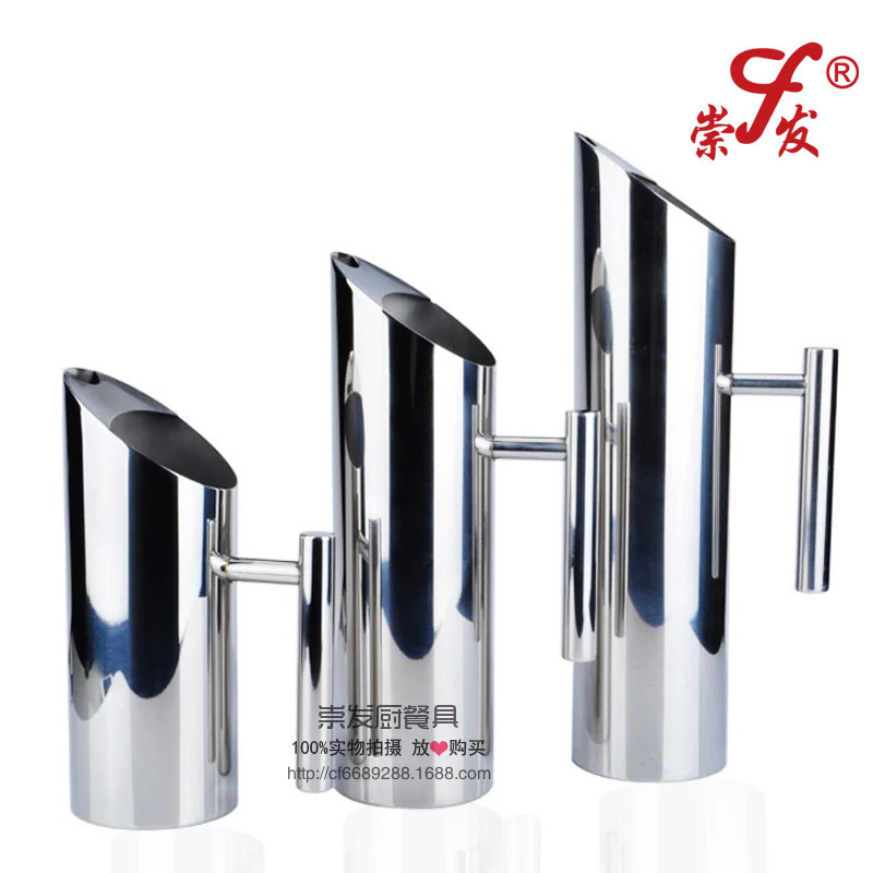 【酒店用品】直筒型不銹鋼水紮壺 無磁直身冷水壺 1.0/1.2/1.7L批發・進口・工廠・代買・代購