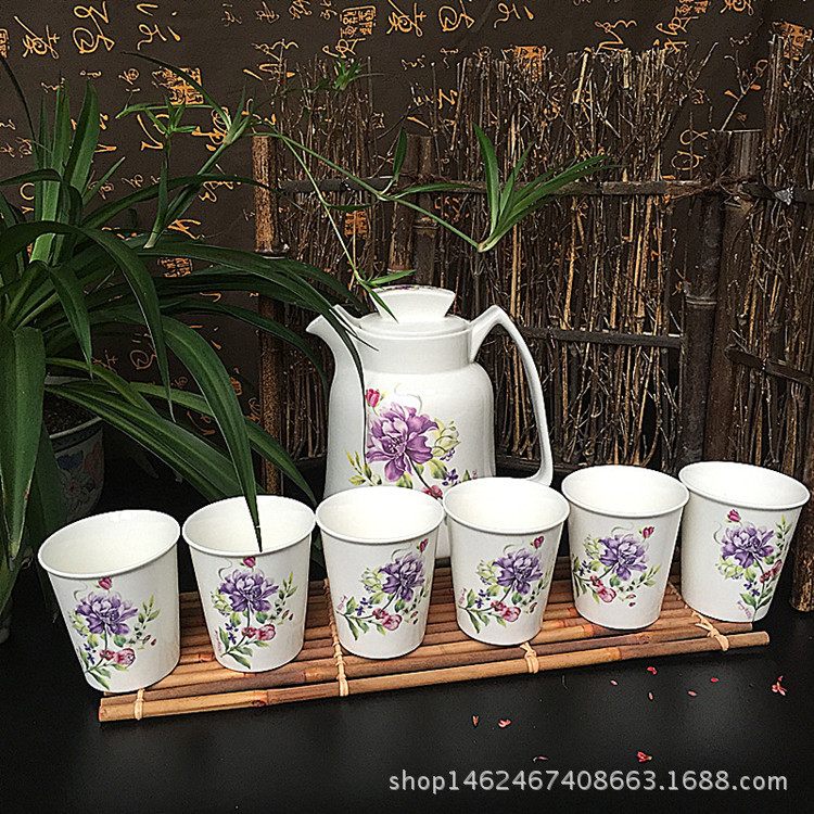 廠傢批發茶水杯具陶瓷冷水壺涼水壺時尚泡茶壺禮品套裝涼水壺批發・進口・工廠・代買・代購