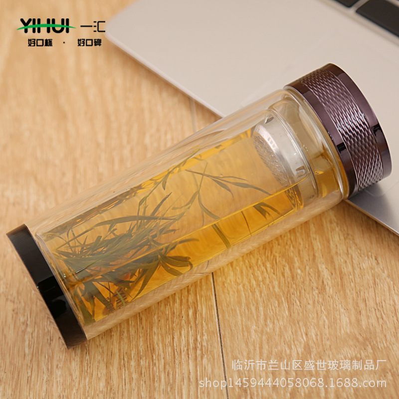 廠傢可定製雙層加厚玻璃杯 創意雙層玻璃杯 玻璃杯子便攜批發批發・進口・工廠・代買・代購