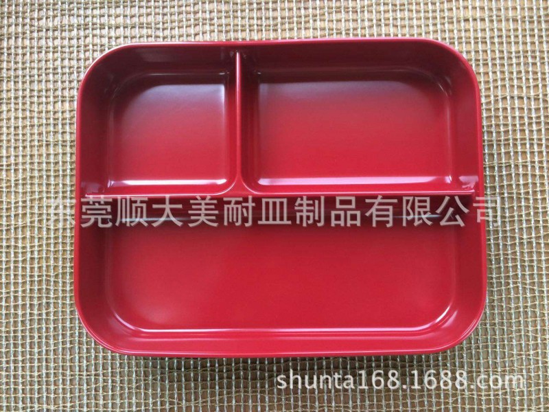 A5密胺 美耐皿 仿瓷三格分格盤料理盤 糖果盒 美單促銷工廠,批發,進口,代購