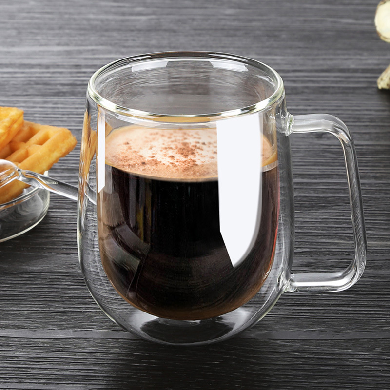 明尚德創意玻璃杯 隔熱雙層咖啡杯馬克杯 定製批發玻璃水杯工廠,批發,進口,代購