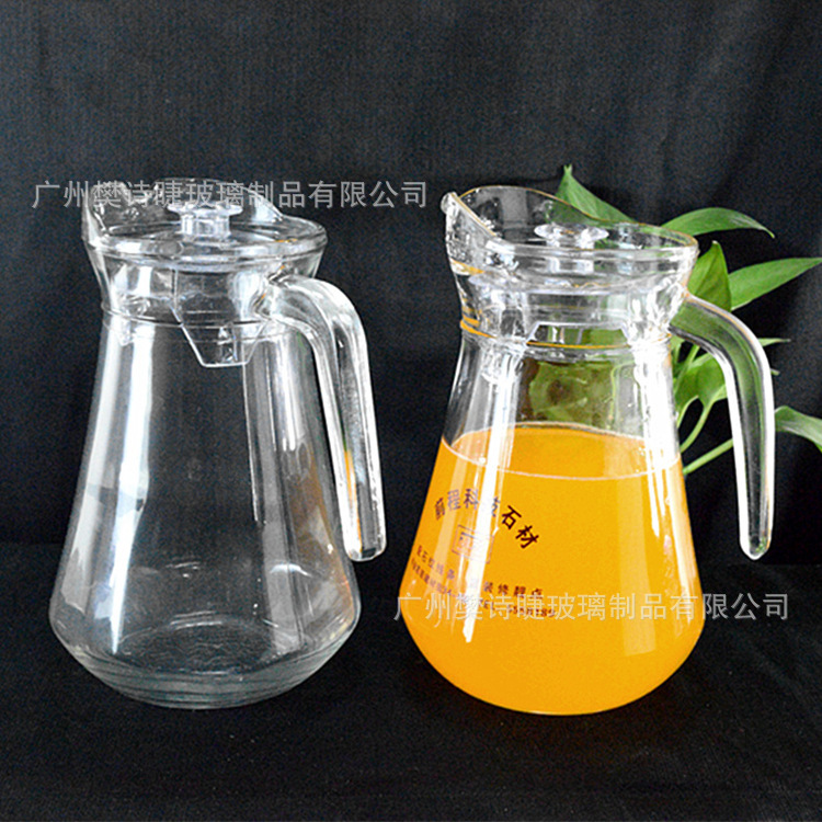 特價1升鴨嘴壺 玻璃冷水壺 玻璃紮壺 果汁茶水壺啤酒壺可印LOGO批發・進口・工廠・代買・代購
