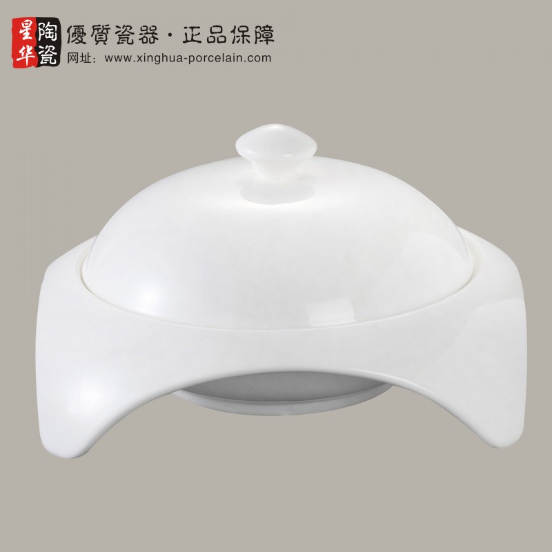 鎂質瓷酒店用品陶瓷餐具批發燉盅廠傢直銷燉盅彎角盅批發・進口・工廠・代買・代購