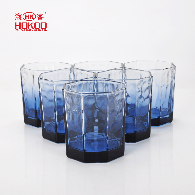 海客H0601-1八角尼采巖石杯 藍妹八角巖石杯 高檔洋酒杯工廠,批發,進口,代購