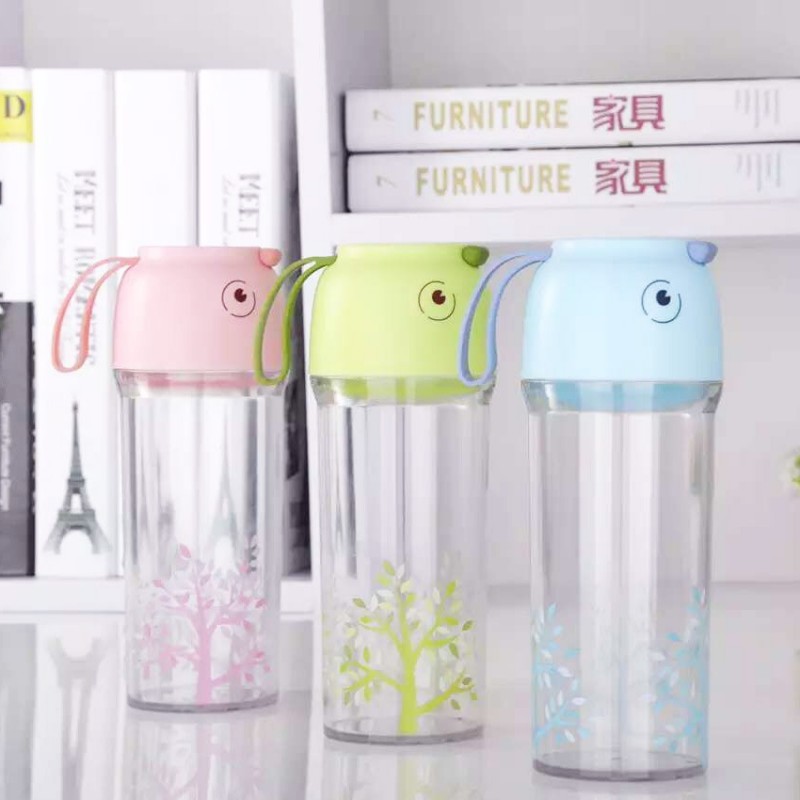 韓版可愛雙層塑料隨手杯創意便攜新款運動水杯學生水壺兒童太空杯批發・進口・工廠・代買・代購