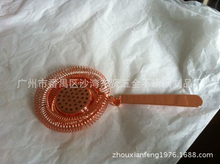 花兒鍍銅漏水過濾器,304不銹鋼濾冰粒器，簡單實用，廠傢直銷工廠,批發,進口,代購