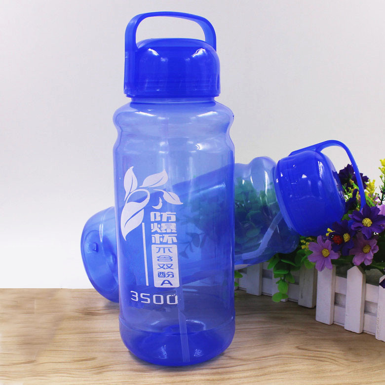 3500ml塑料防爆杯 民工茶葉太空杯子手提便攜式帶吸管濾網水壺工廠,批發,進口,代購