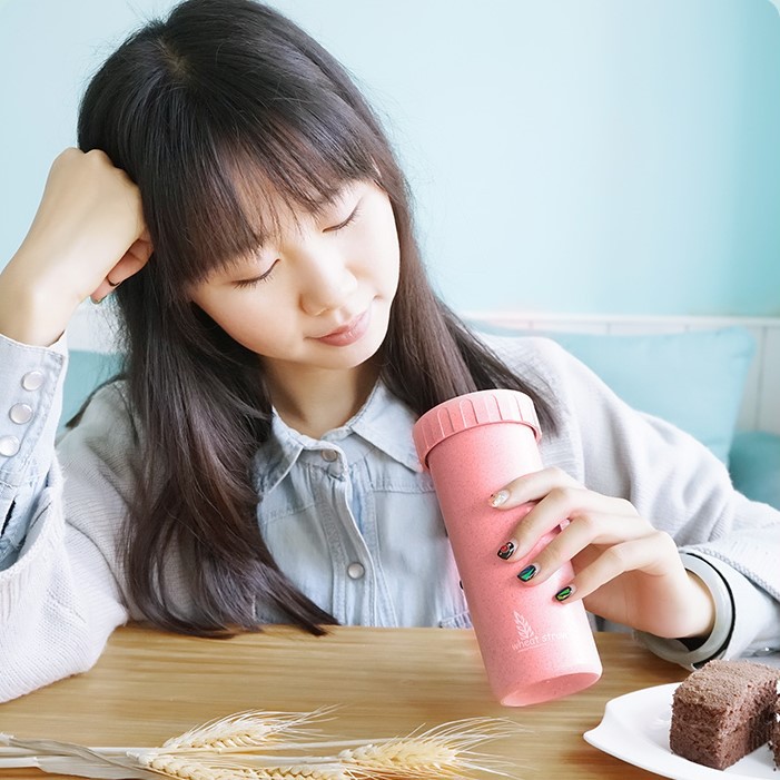 小麥秸稈環保創意塑料隨手杯便攜水杯情侶成人學生兒童茶杯喝水杯批發・進口・工廠・代買・代購