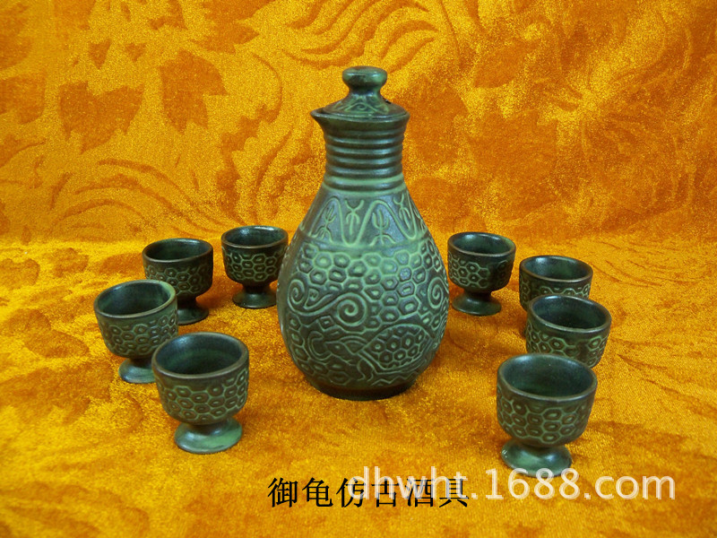 復古青銅色 禦龜仿古酒具 中國白酒酒具禮品訂購 仿古酒具工廠,批發,進口,代購