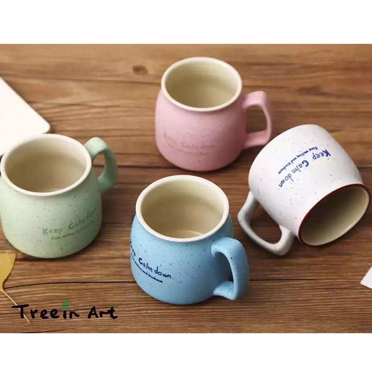 35951 韓國文具批發 新款青壹坊香草牛奶杯s 陶瓷杯 水杯工廠,批發,進口,代購