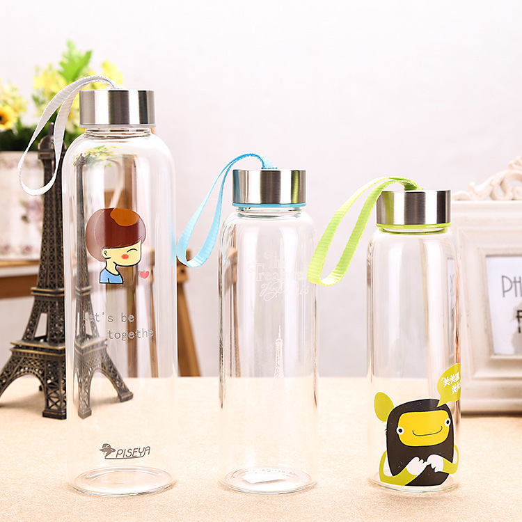 新款耐高溫水杯 玻璃運動水瓶 創意廣告促銷禮品杯子批發廠傢供應工廠,批發,進口,代購