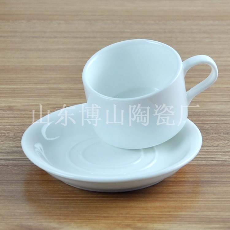 歐式陶瓷咖啡杯碟套裝定製logo 骨瓷促銷廣告航空杯帶托盤描金線工廠,批發,進口,代購
