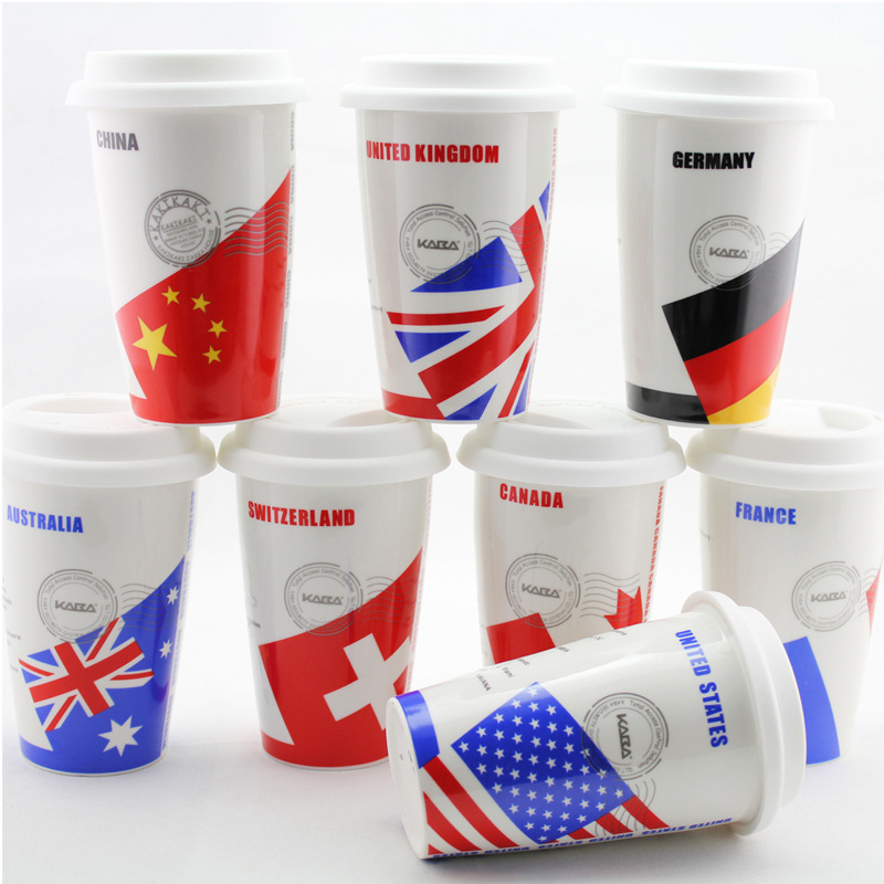 2016歐洲杯杯子國傢隊收藏杯 法國巴西杯子 星巴克雙層杯 馬克杯工廠,批發,進口,代購