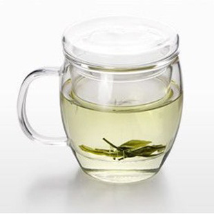 加厚款 醒目龍膽杯 手工耐熱玻璃三件杯/花茶杯/辦公杯 500ml批發・進口・工廠・代買・代購