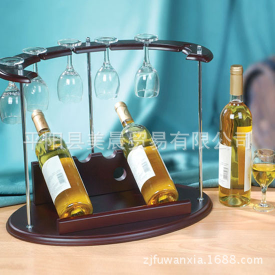 時尚傢居裝飾品 木質 紅酒架 酒杯架 酒架  0081批發・進口・工廠・代買・代購
