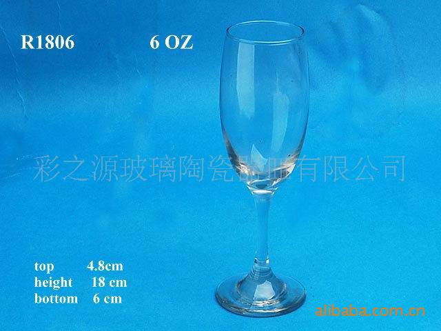 批發供應廣州玻璃陶瓷烤花廠6oz水杯香檳玻璃杯子 ktv紅酒玻璃杯批發・進口・工廠・代買・代購