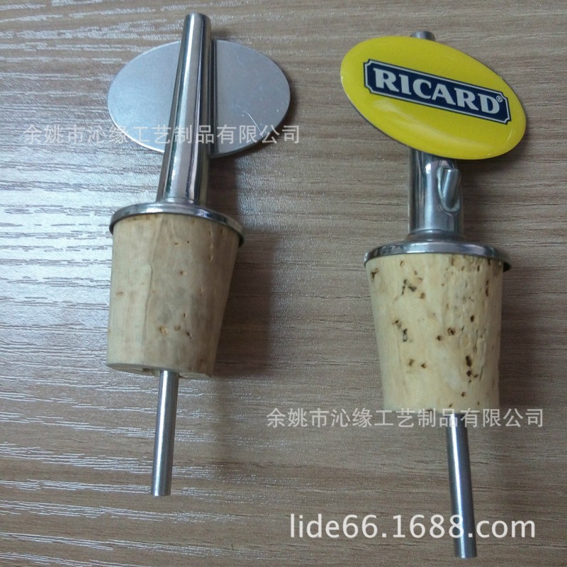 廠傢直供倒酒器 不銹鋼軟木logo牌小Ricardo倒酒器工廠,批發,進口,代購