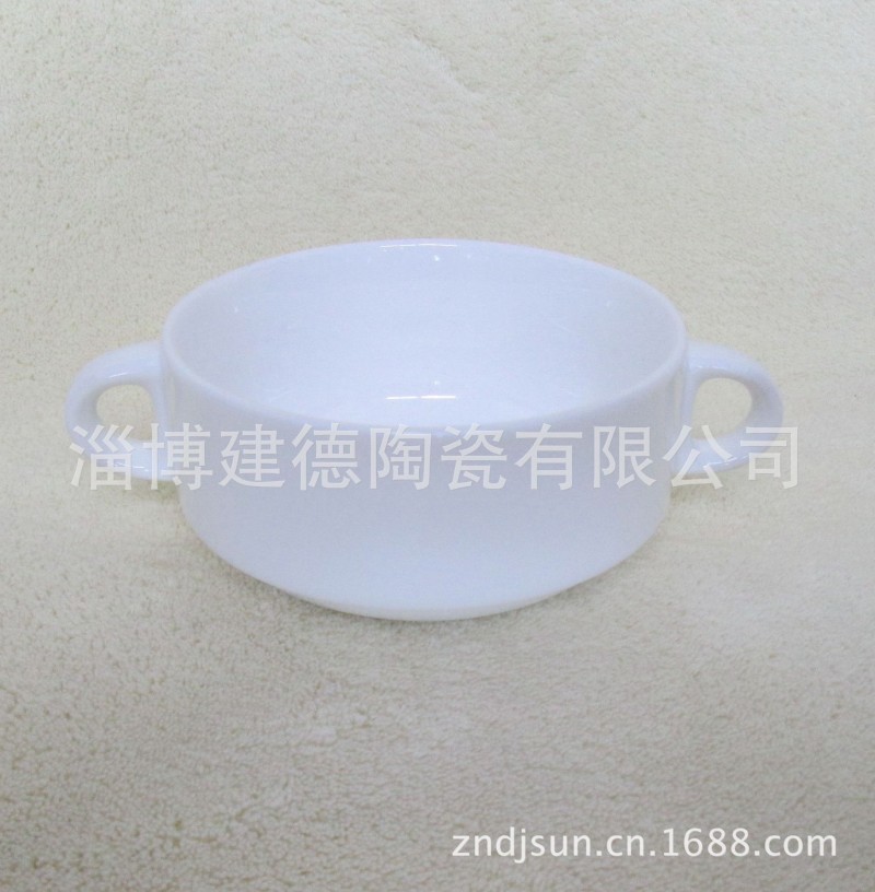 定製色釉陶瓷燉盅 雙耳燉盅 酒店鮑翅盅 酒店陶瓷餐具用品批發・進口・工廠・代買・代購