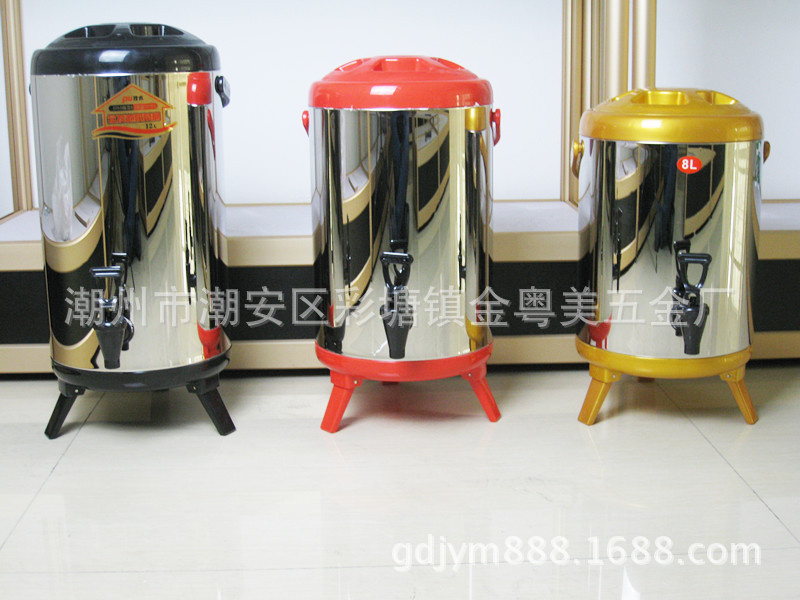 帶龍頭雙層不銹鋼奶茶桶 冷熱保溫桶 果汁豆漿飲料保溫桶批發・進口・工廠・代買・代購