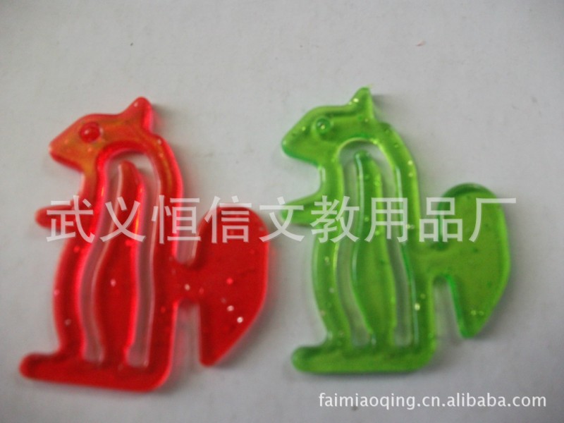 廠傢直銷，各種動物，創意，塑料回形針，彩色松鼠書簽回形針工廠,批發,進口,代購