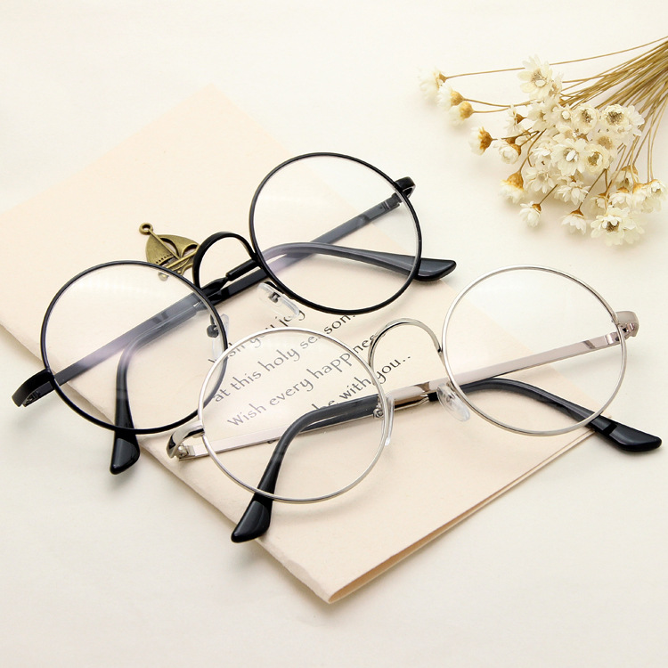 復古大圓框平光鏡 全金屬太子鏡 哈利波特同款眼鏡 經典款眼鏡架工廠,批發,進口,代購