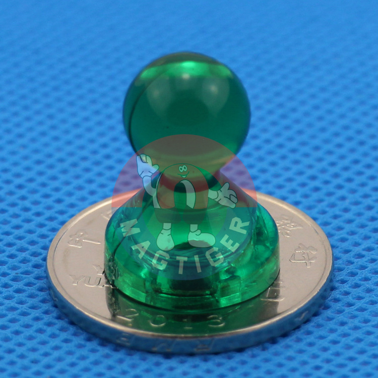 超強磁圖釘 圓形彩色吸鐵石 白板磁扣辦公教學磁鐵 透明綠色中號工廠,批發,進口,代購