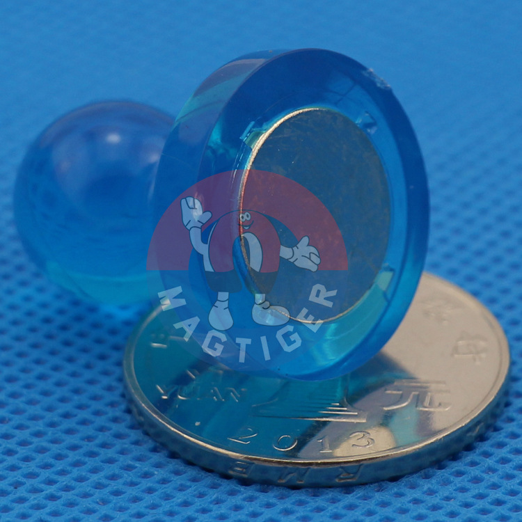 強磁圖釘 吸鐵石磁扣 辦公教學強磁鐵 圓形超強磁鐵 透明藍色大號工廠,批發,進口,代購
