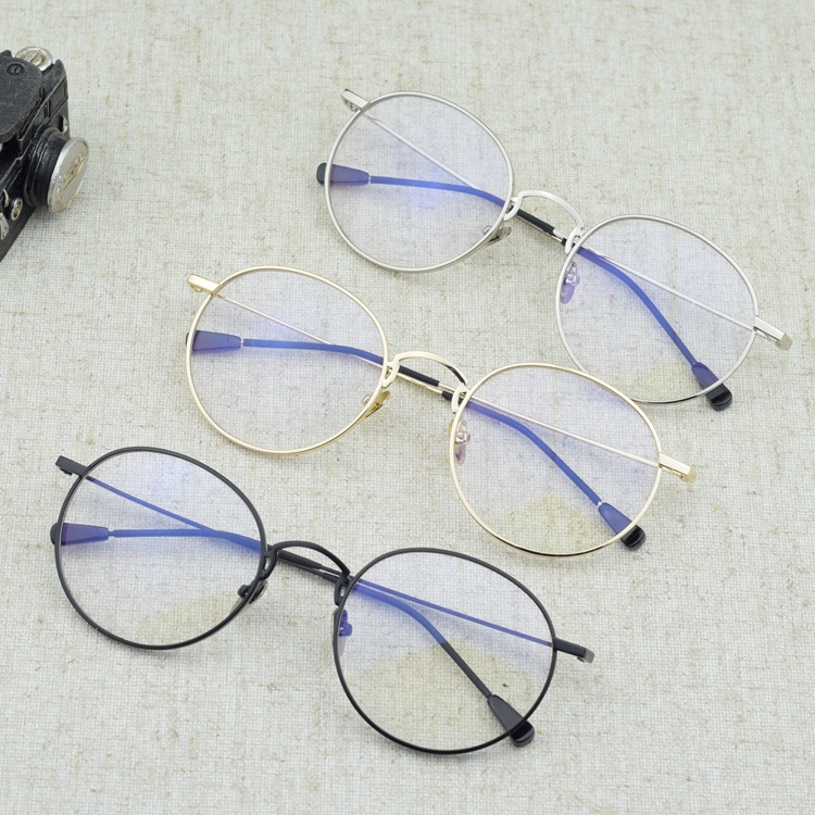2017新款廠傢批發正品金屬眼鏡框超輕細邊復古圓男女潮眼鏡架工廠,批發,進口,代購