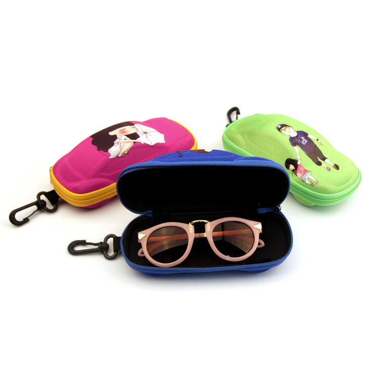 卡通可愛兒童太陽眼鏡盒 帶掛鉤小汽車眼鏡盒 EVA便捷耐鏡盒批發工廠,批發,進口,代購