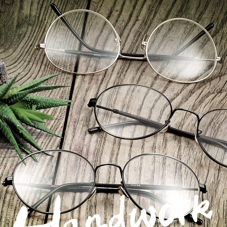 金屬圓框復古眼鏡架日系甜美眼鏡框韓版文藝范平光鏡近視眼鏡5212工廠,批發,進口,代購