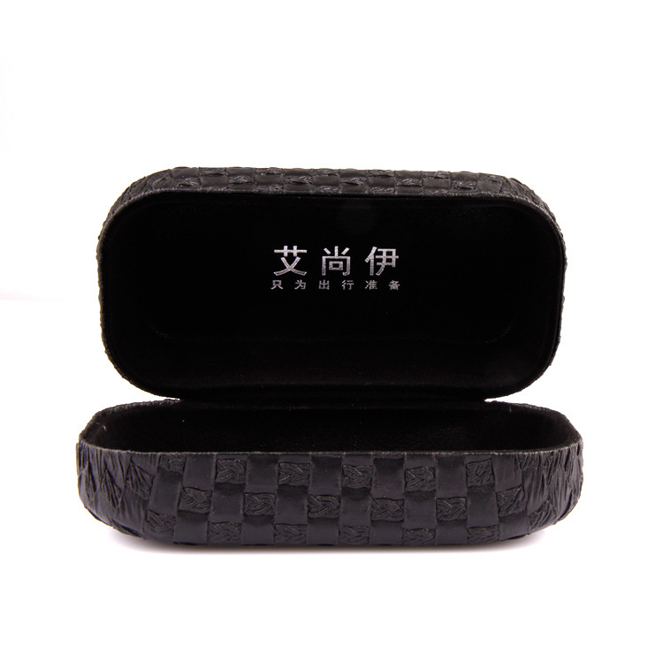 2016新款時尚皮質編織紋眼鏡盒韓國男女大墨鏡盒太陽鏡盒子2工廠,批發,進口,代購