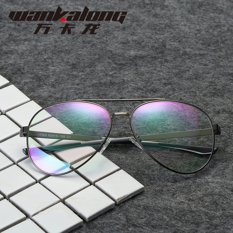 文藝復古平光鏡 韓版潮流金屬眼鏡架 新款大框裝飾眼鏡批發17003工廠,批發,進口,代購