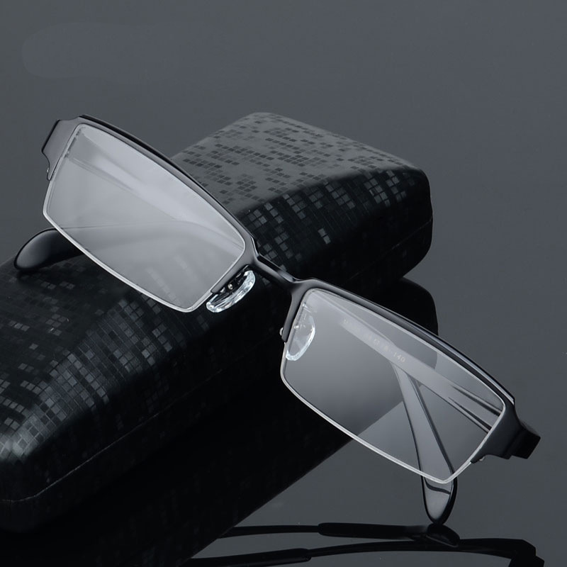 批發半框眼鏡架男 純鈦眼鏡框 光學眼睛鏡架配近視眼鏡商務款119工廠,批發,進口,代購