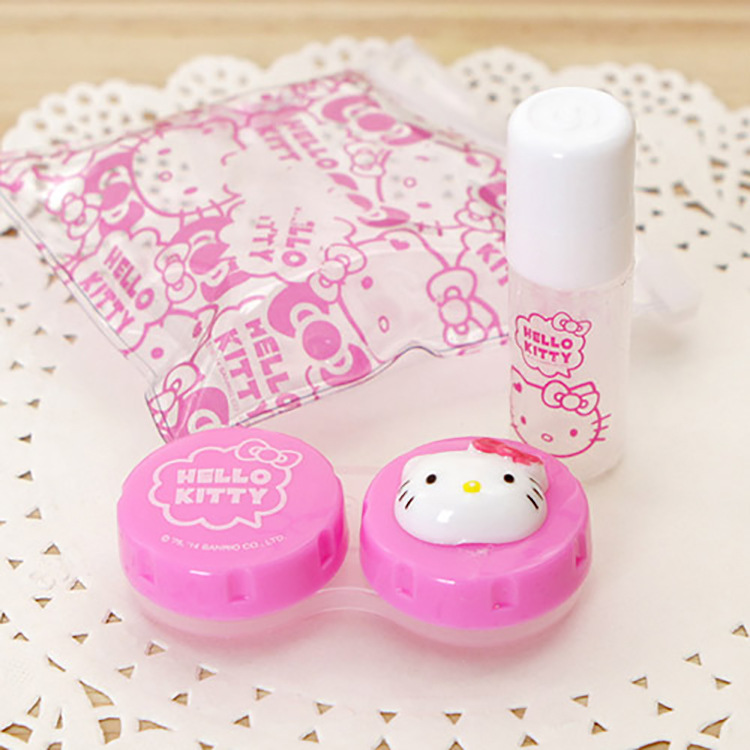 日本進口正品hellokitty 隱形眼鏡伴侶盒工廠,批發,進口,代購