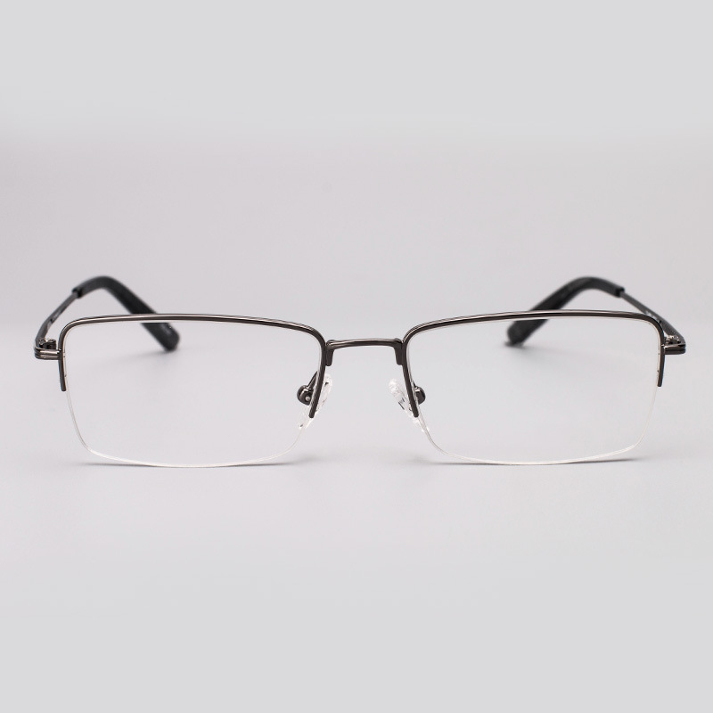 配成品近視眼鏡框 男女通用 眼鏡純鈦半框眼鏡架超輕眼睛框工廠,批發,進口,代購