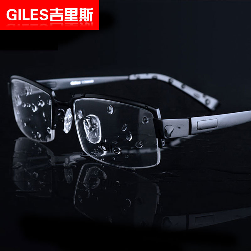 廠傢批發高檔半框純鈦眼鏡架 近視眼鏡框 護目鏡男眼睛框光學眼鏡工廠,批發,進口,代購