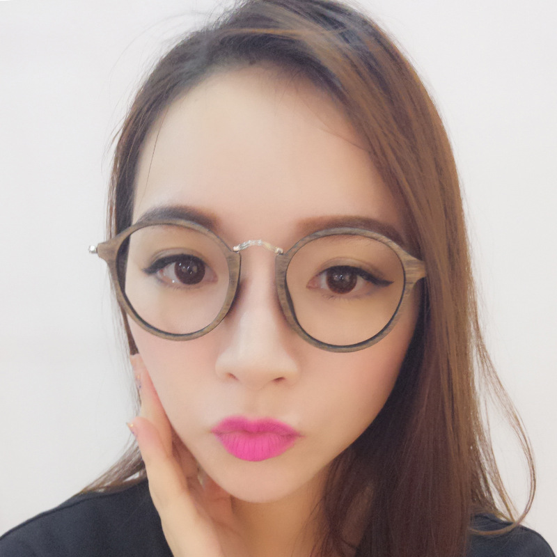 輕復古TR90眼鏡框仿樹紋木色男女平光鏡架男女近視眼鏡廠傢8229批發・進口・工廠・代買・代購