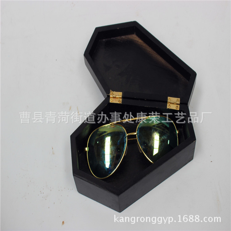 創意木製眼鏡盒 實木眼睛包裝木盒 桐木原色翻蓋眼鏡木盒包裝批發・進口・工廠・代買・代購