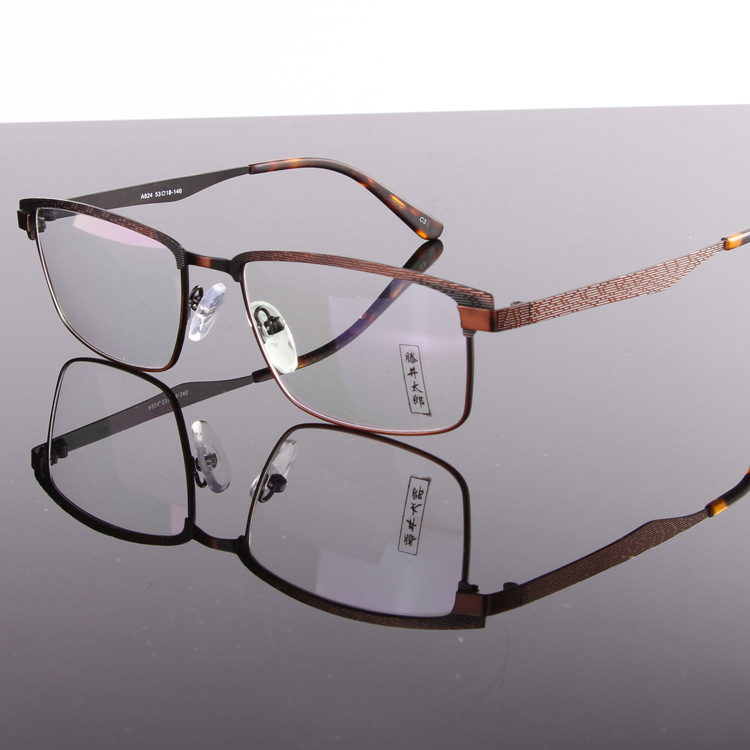 供應淘寶大框圓框復古金屬眼鏡架 男款女款配成品近視眼鏡框A924批發・進口・工廠・代買・代購