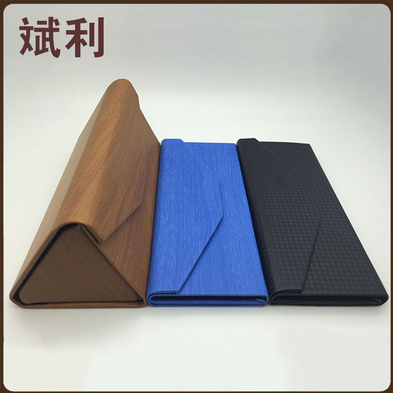 皮革折疊墨鏡盒抗壓防塵近視眼鏡盒折疊太陽眼鏡盒三角眼鏡盒批發批發・進口・工廠・代買・代購