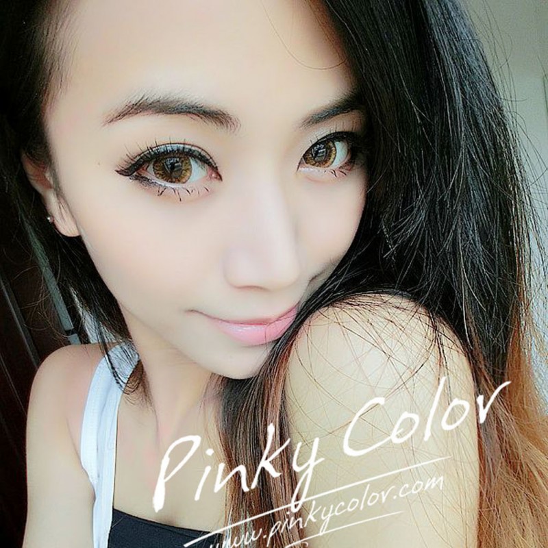 Pinkycolor美瞳 蜜桃大直徑韓國進口   彩色隱形眼鏡批發代理工廠,批發,進口,代購