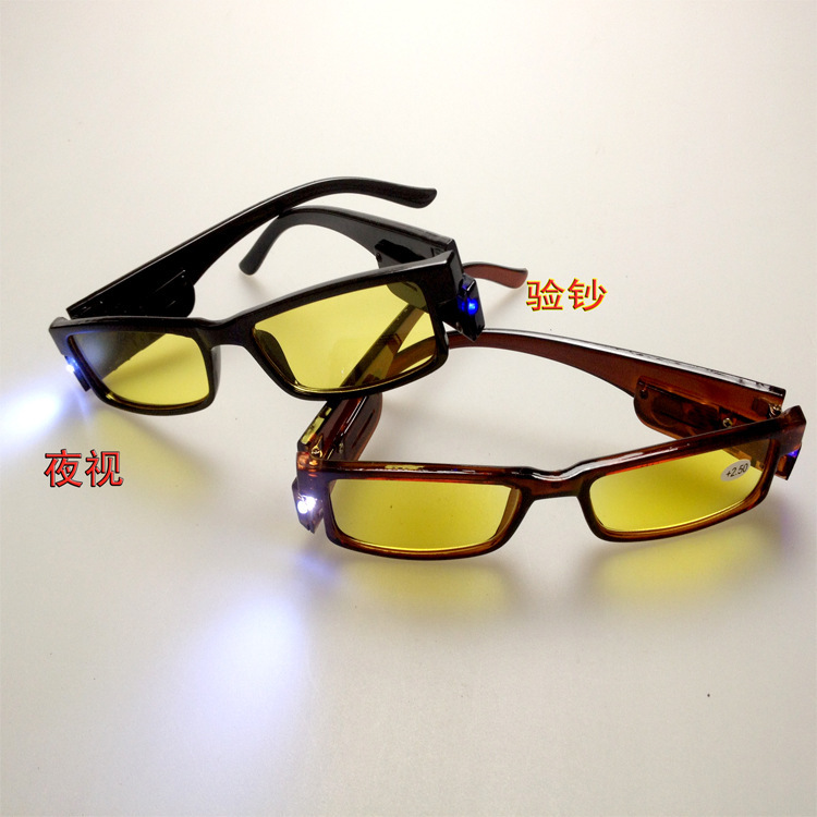 韓國納米增視眼鏡 LED眼鏡 驗鈔防輻射抗磁療多功能全框老花鏡批發・進口・工廠・代買・代購