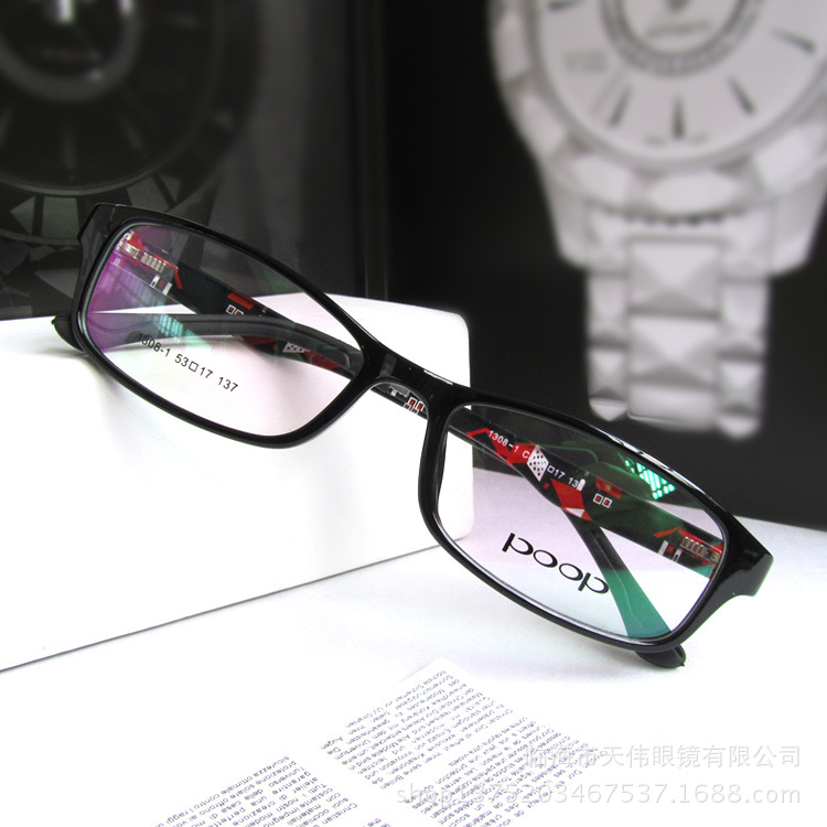 廠傢批發時尚超輕高清TR90眼鏡架男女學生同款配近視眼鏡框1308-1批發・進口・工廠・代買・代購