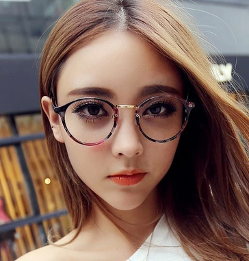 043復古圓形框平光鏡 學院風圓形眼鏡框女款066時尚大框平光鏡批發・進口・工廠・代買・代購
