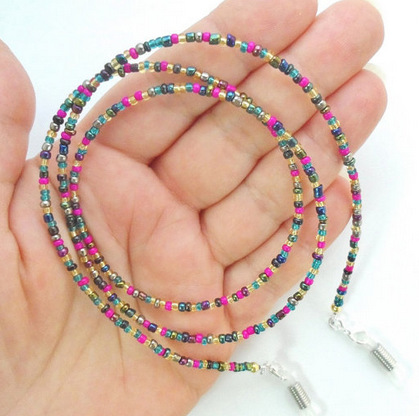 彩色珠子串珠 個性誇張 時尚眼鏡鏈hyperbole colorful  chain批發・進口・工廠・代買・代購