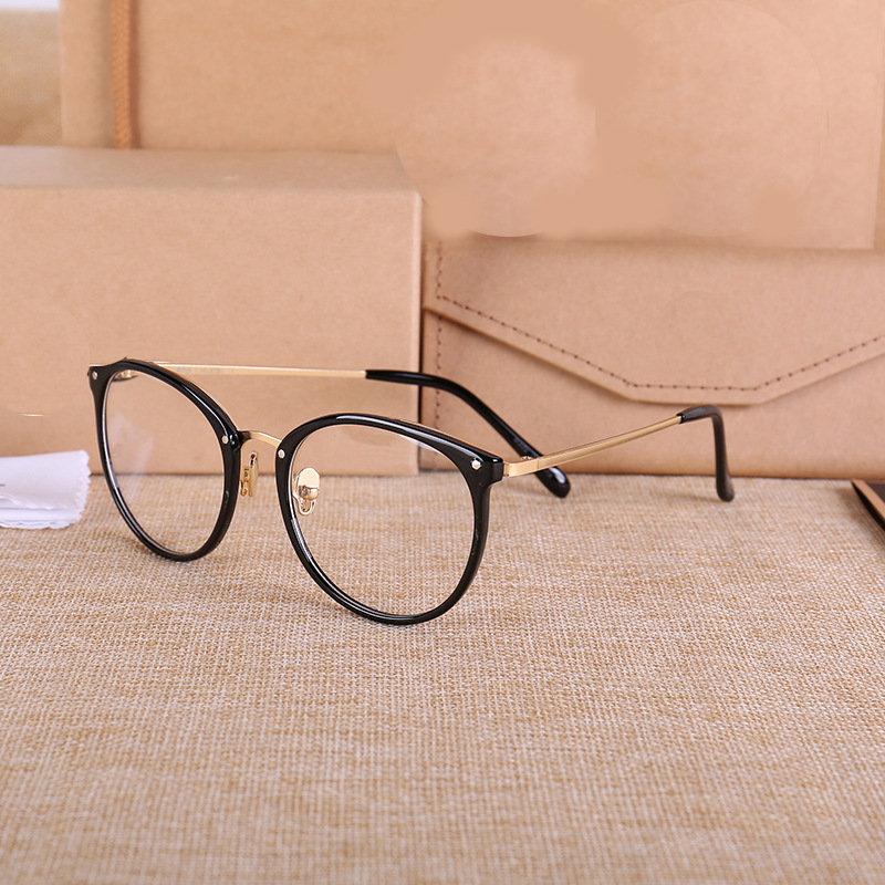 時尚圓形平光鏡 超輕TR90眼鏡架廠傢 男女學生新款復古眼鏡框批發工廠,批發,進口,代購