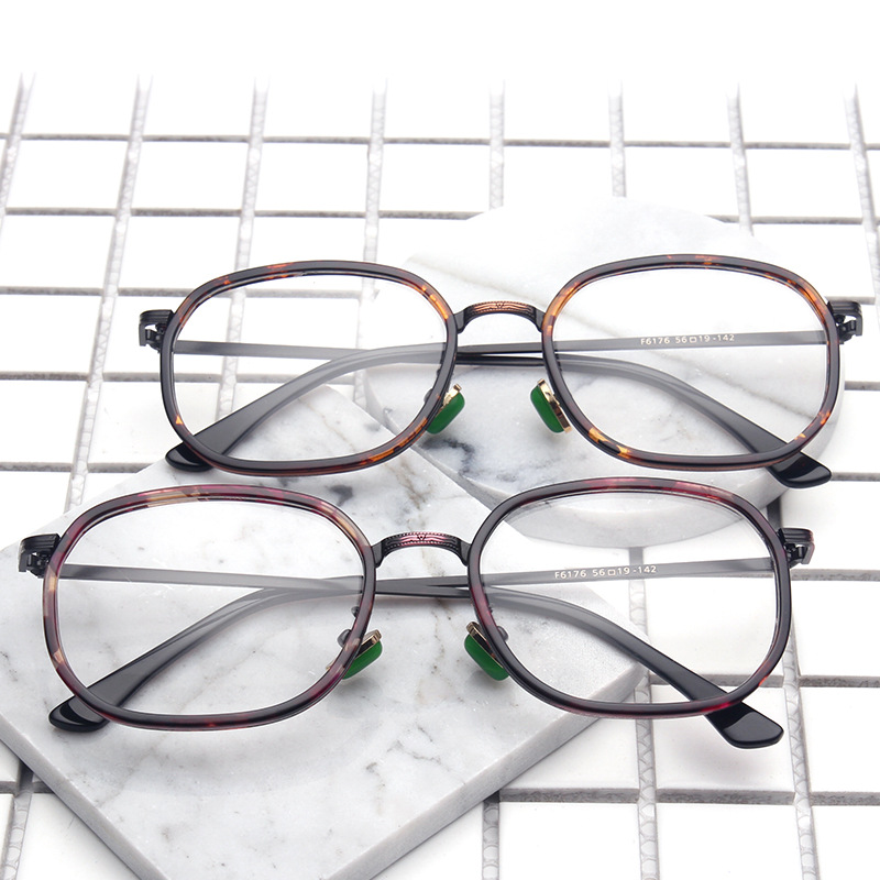 新款潮流TR圈眼鏡框 復古平光鏡  八邊形近視眼鏡架廠傢直銷6176工廠,批發,進口,代購