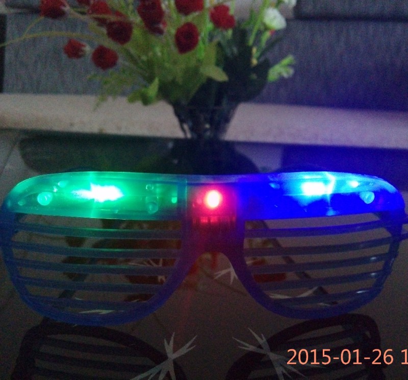 閃光眼鏡發光眼鏡兒童百葉窗生日派對舞會眼鏡聖誕節用品LED眼鏡批發・進口・工廠・代買・代購